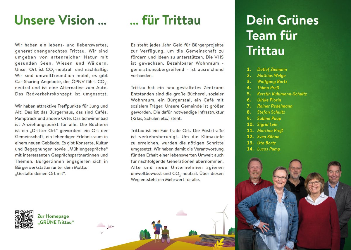 Die Vorstellung der Grünen für Trittau im Jahre 2030.